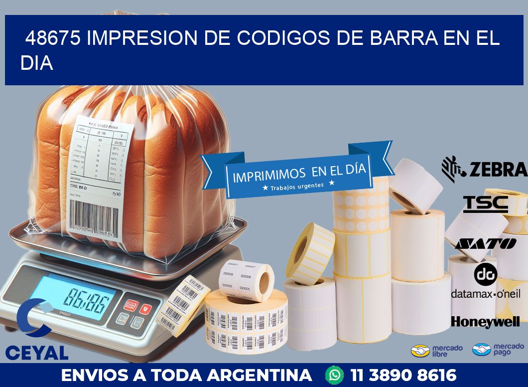 48675 IMPRESION DE CODIGOS DE BARRA EN EL DIA