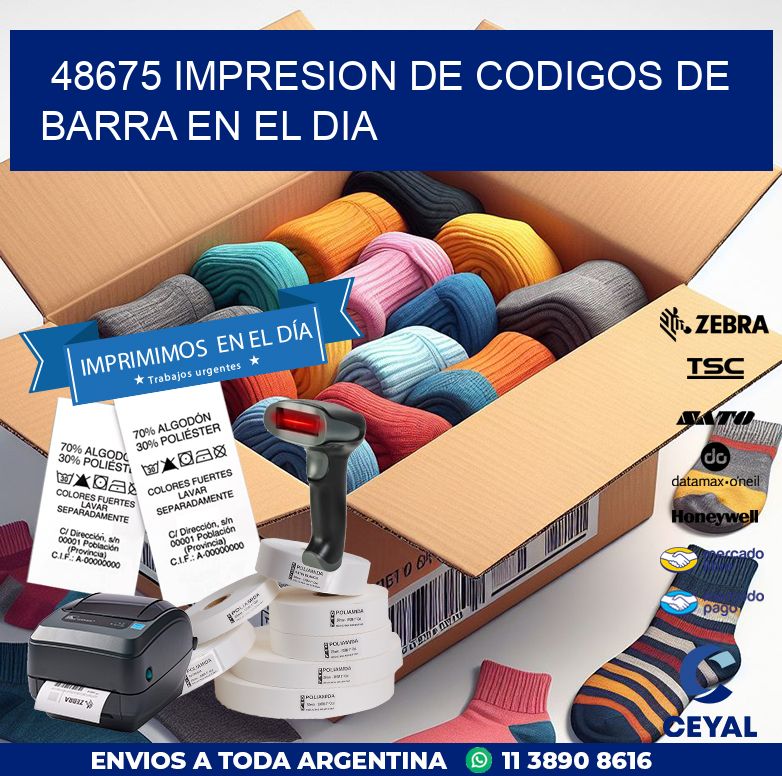 48675 IMPRESION DE CODIGOS DE BARRA EN EL DIA