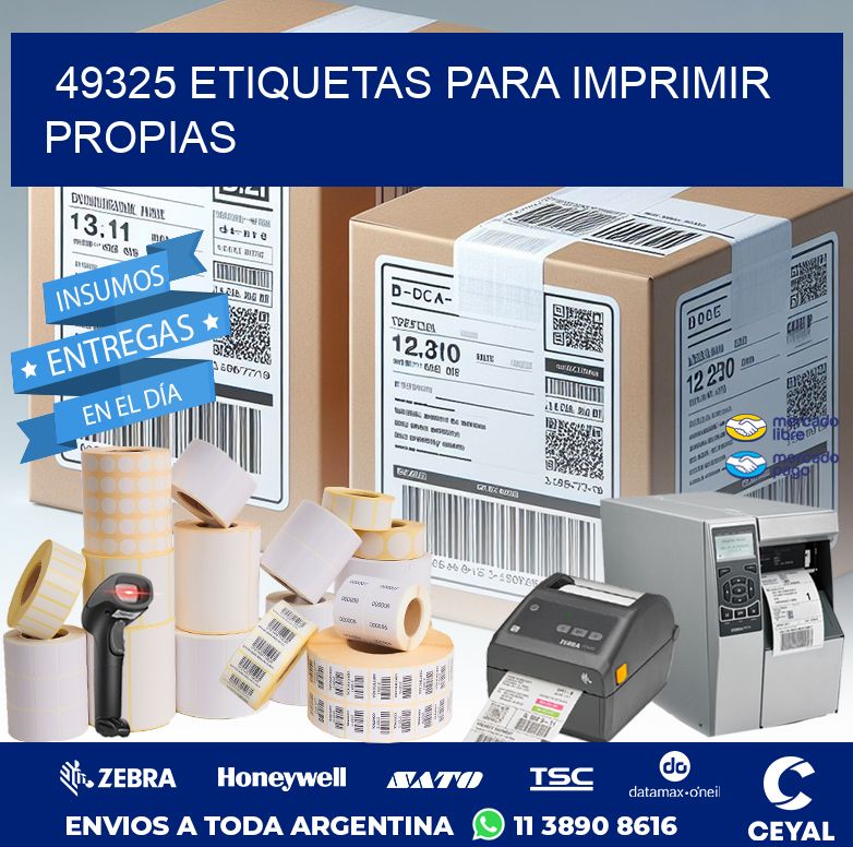 49325 ETIQUETAS PARA IMPRIMIR PROPIAS