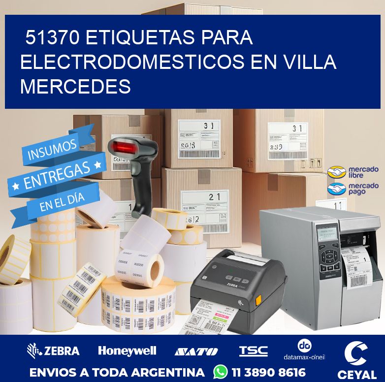 51370 ETIQUETAS PARA ELECTRODOMESTICOS EN VILLA MERCEDES
