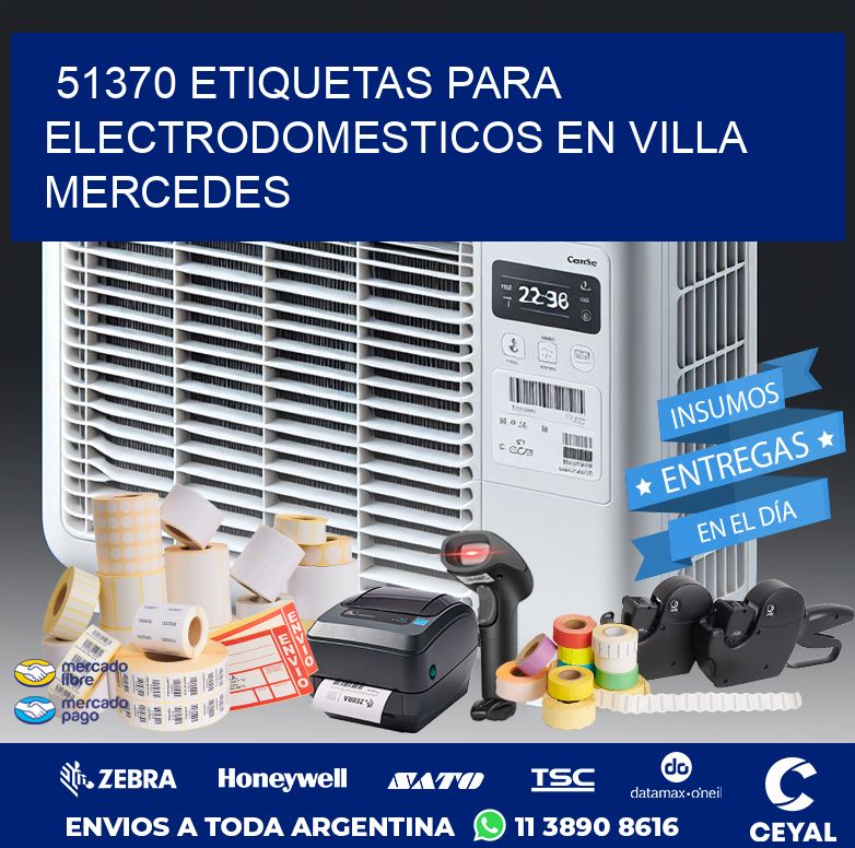 51370 ETIQUETAS PARA ELECTRODOMESTICOS EN VILLA MERCEDES