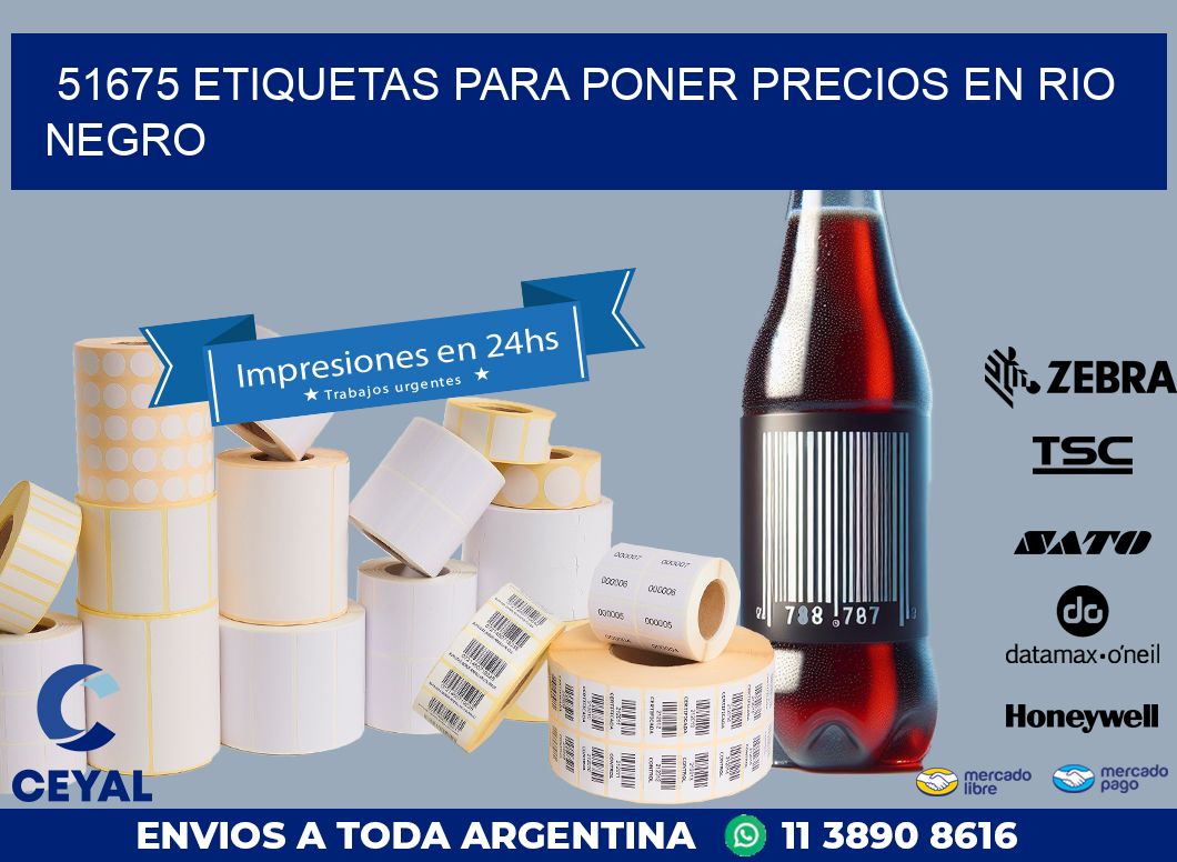 51675 ETIQUETAS PARA PONER PRECIOS EN RIO NEGRO