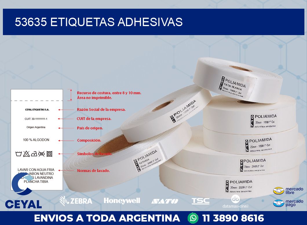 53635 ETIQUETAS ADHESIVAS