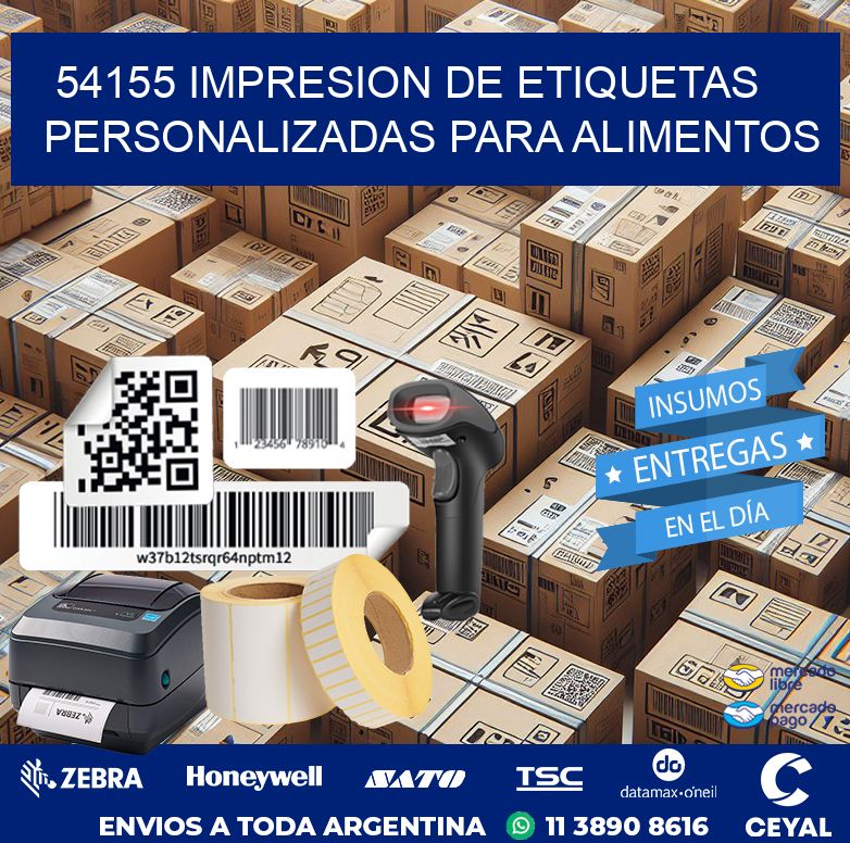 54155 IMPRESION DE ETIQUETAS PERSONALIZADAS PARA ALIMENTOS