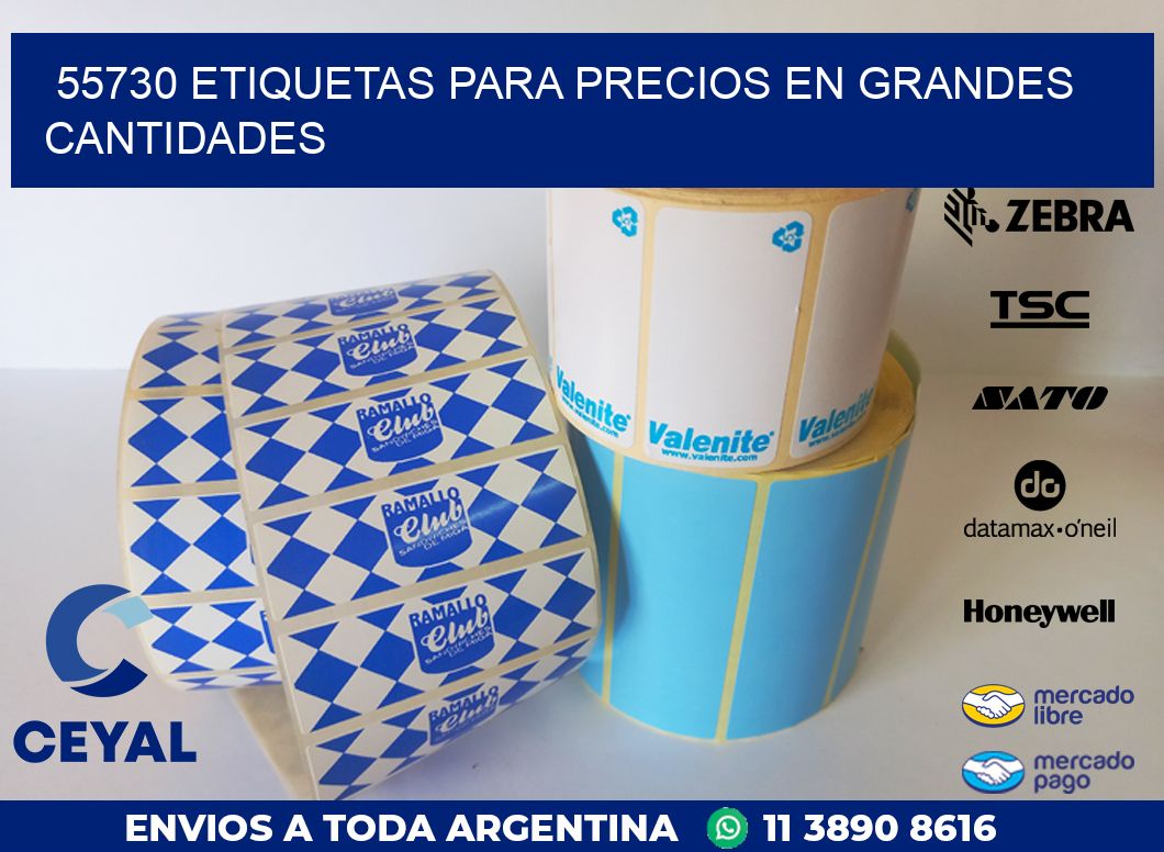 55730 ETIQUETAS PARA PRECIOS EN GRANDES CANTIDADES