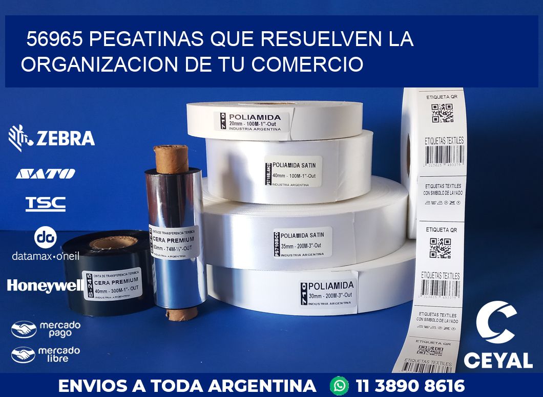 56965 PEGATINAS QUE RESUELVEN LA ORGANIZACION DE TU COMERCIO