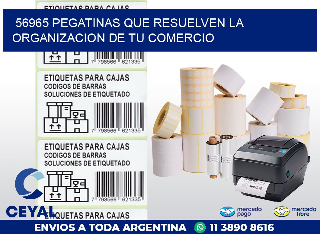 56965 PEGATINAS QUE RESUELVEN LA ORGANIZACION DE TU COMERCIO