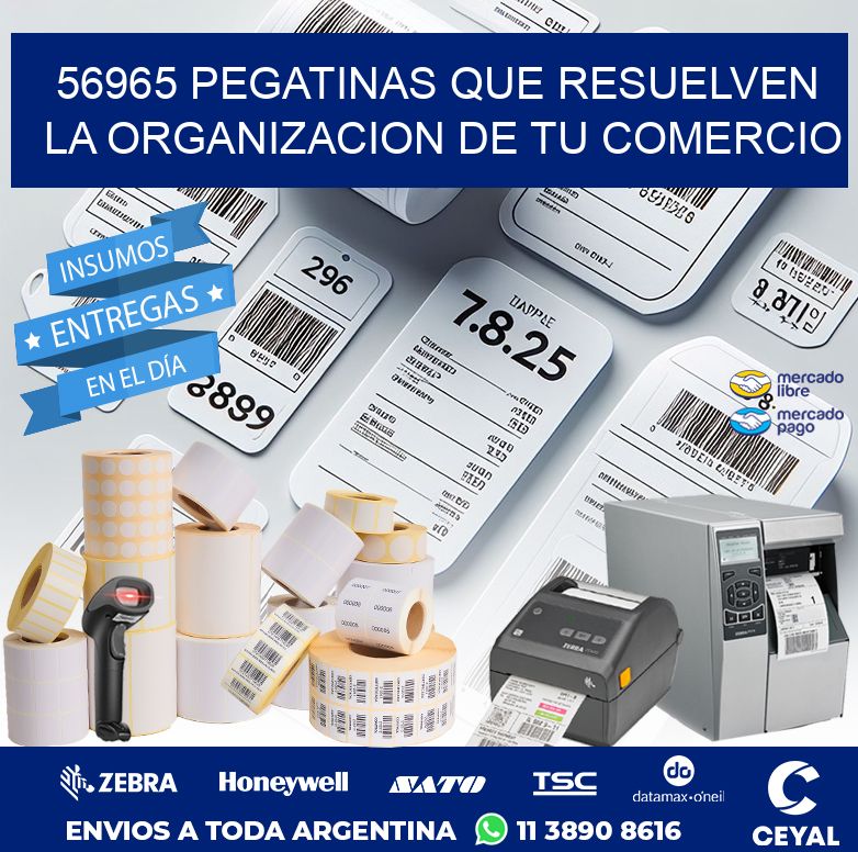 56965 PEGATINAS QUE RESUELVEN LA ORGANIZACION DE TU COMERCIO