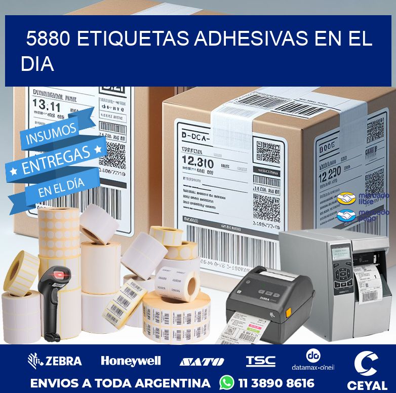5880 ETIQUETAS ADHESIVAS EN EL DIA