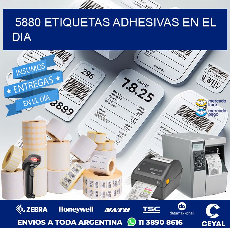 5880 ETIQUETAS ADHESIVAS EN EL DIA