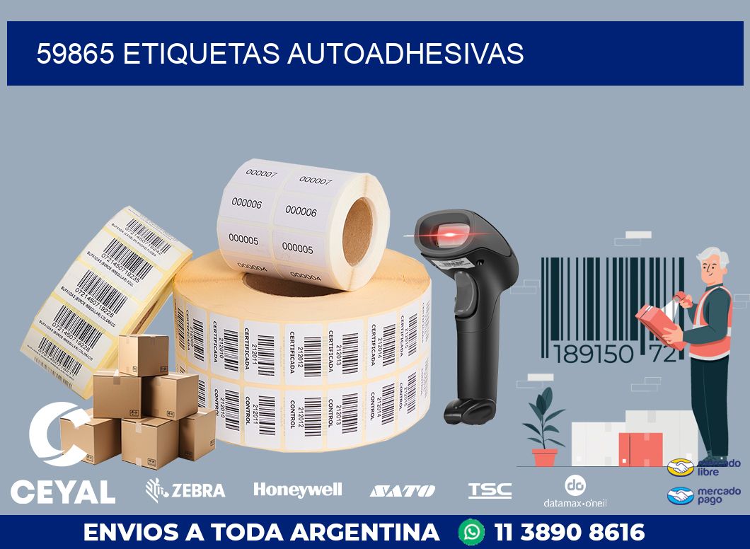59865 ETIQUETAS AUTOADHESIVAS
