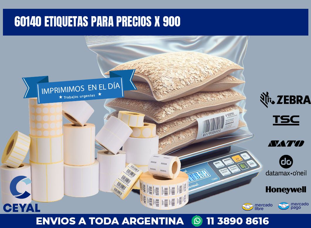 60140 ETIQUETAS PARA PRECIOS X 900