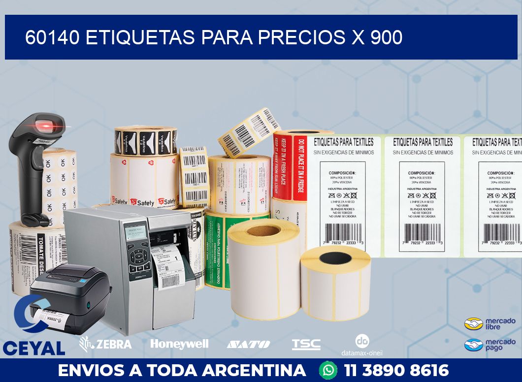 60140 ETIQUETAS PARA PRECIOS X 900