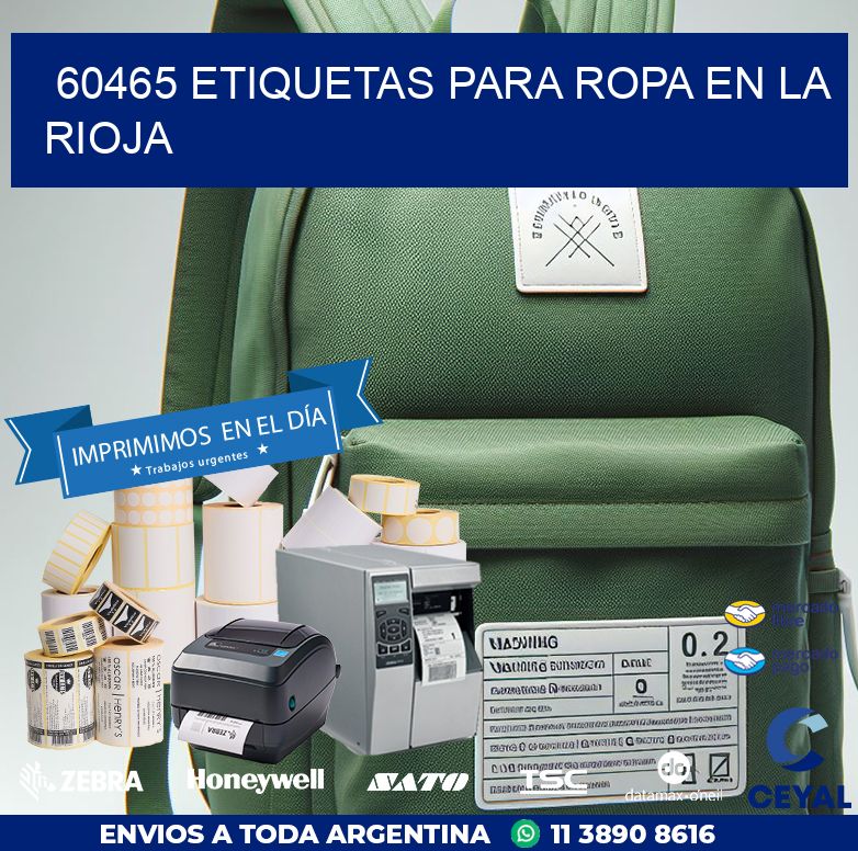 60465 ETIQUETAS PARA ROPA EN LA RIOJA