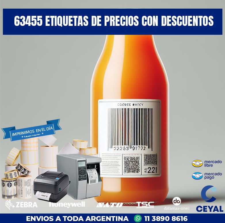 63455 ETIQUETAS DE PRECIOS CON DESCUENTOS