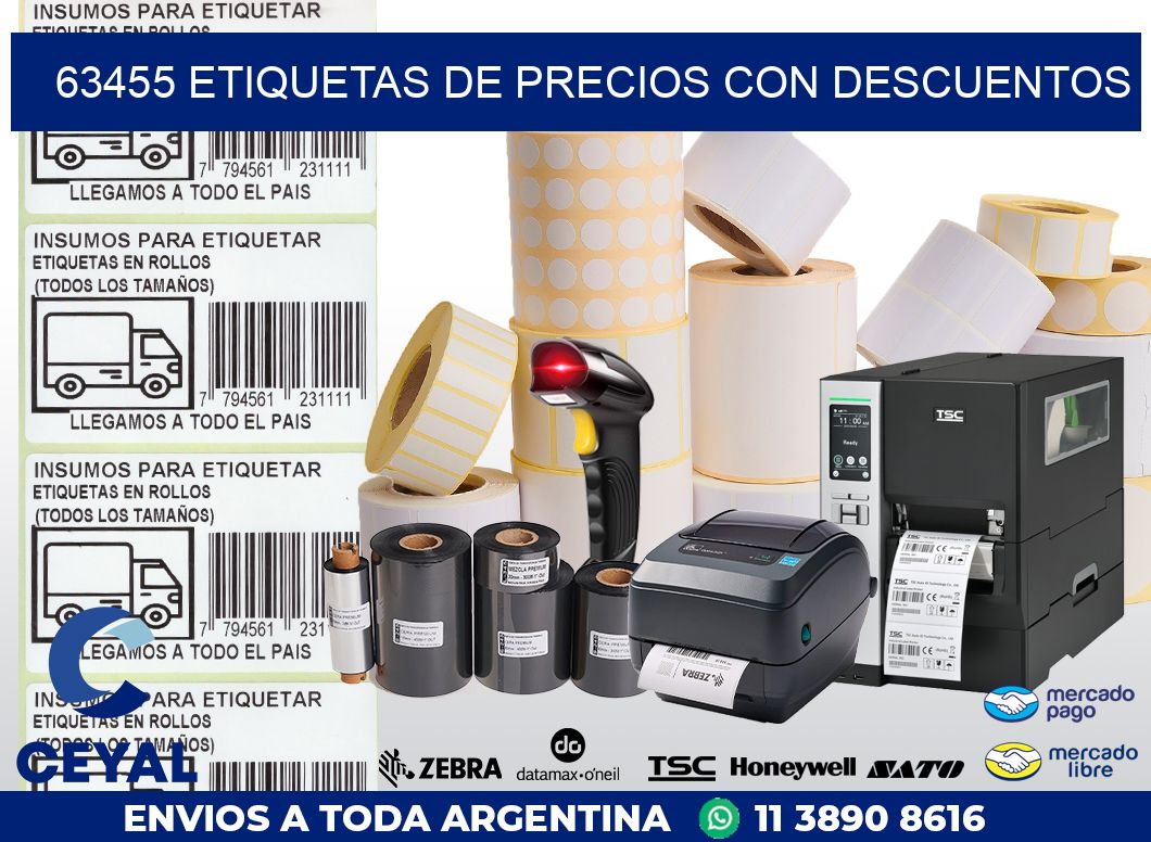 63455 ETIQUETAS DE PRECIOS CON DESCUENTOS