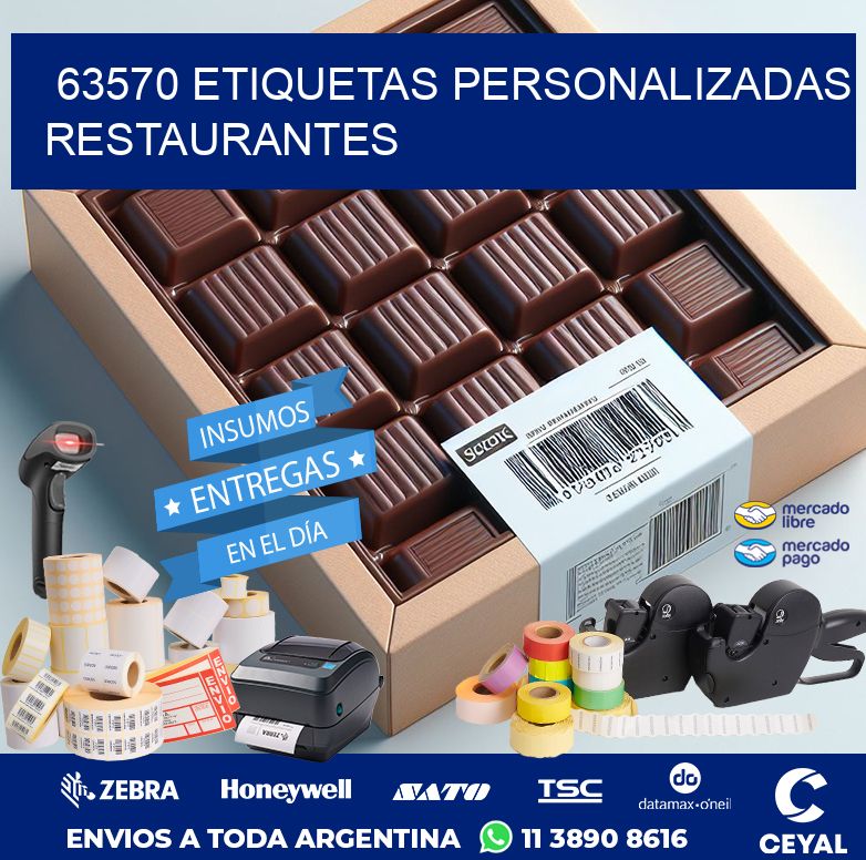 63570 ETIQUETAS PERSONALIZADAS RESTAURANTES