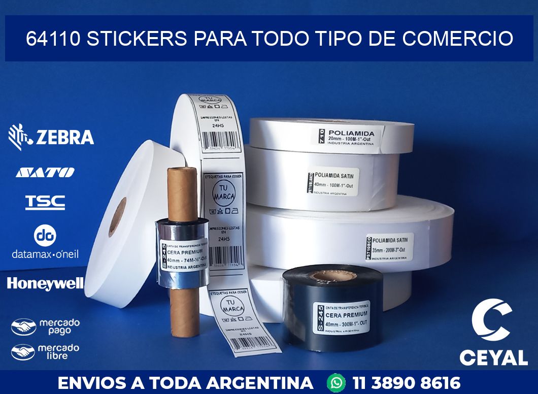 64110 STICKERS PARA TODO TIPO DE COMERCIO