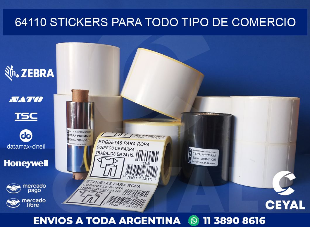 64110 STICKERS PARA TODO TIPO DE COMERCIO