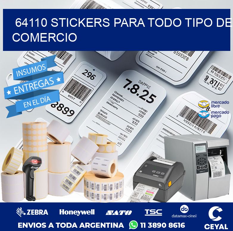 64110 STICKERS PARA TODO TIPO DE COMERCIO