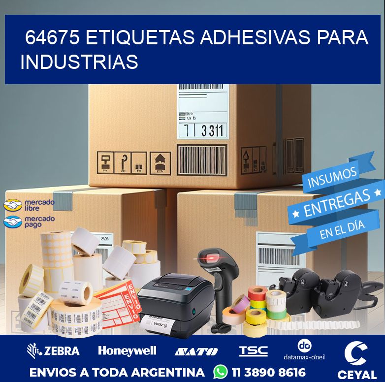 64675 ETIQUETAS ADHESIVAS PARA INDUSTRIAS