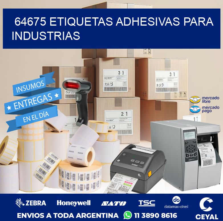 64675 ETIQUETAS ADHESIVAS PARA INDUSTRIAS