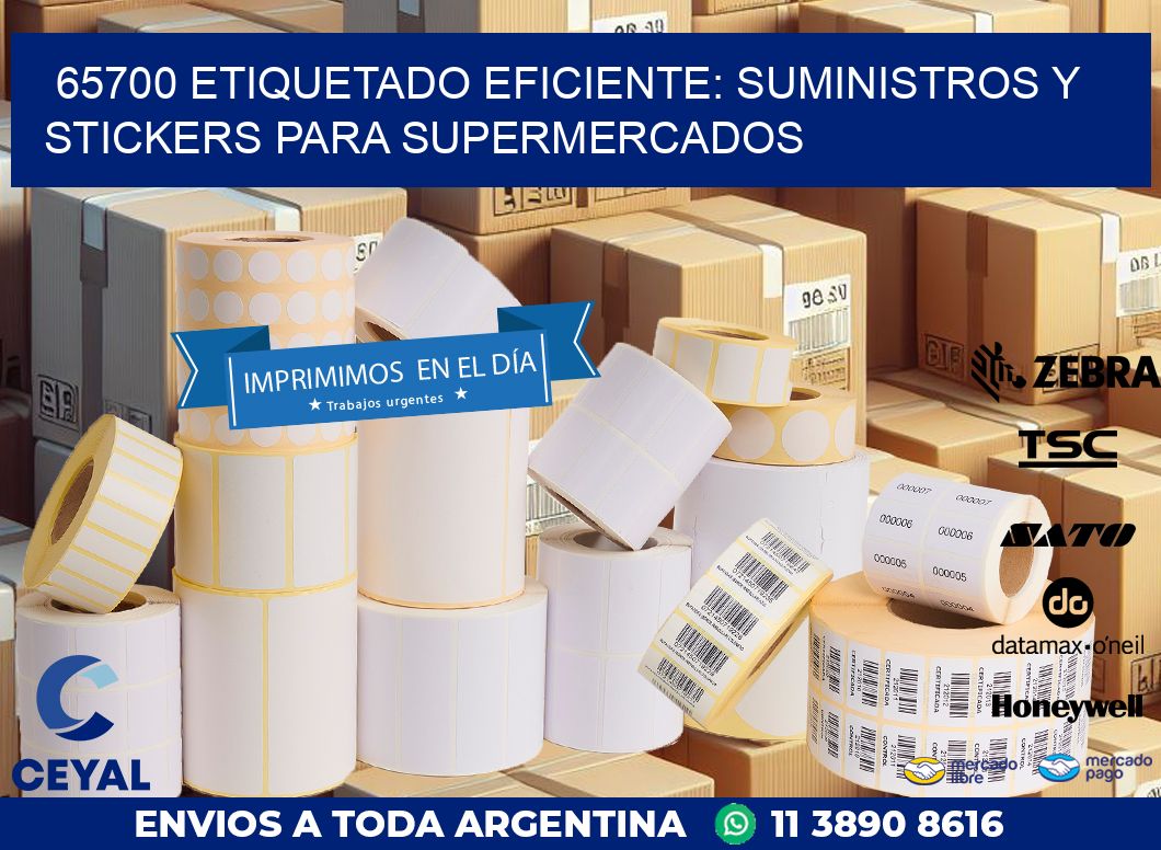 65700 ETIQUETADO EFICIENTE: SUMINISTROS Y STICKERS PARA SUPERMERCADOS