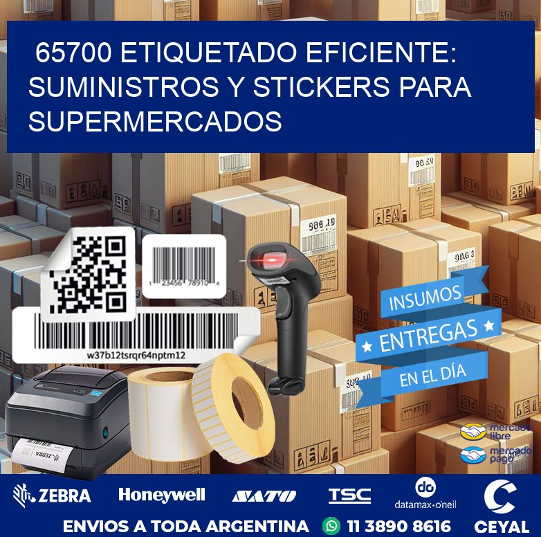 65700 ETIQUETADO EFICIENTE: SUMINISTROS Y STICKERS PARA SUPERMERCADOS