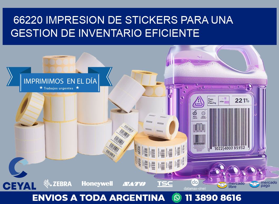 66220 IMPRESION DE STICKERS PARA UNA GESTION DE INVENTARIO EFICIENTE