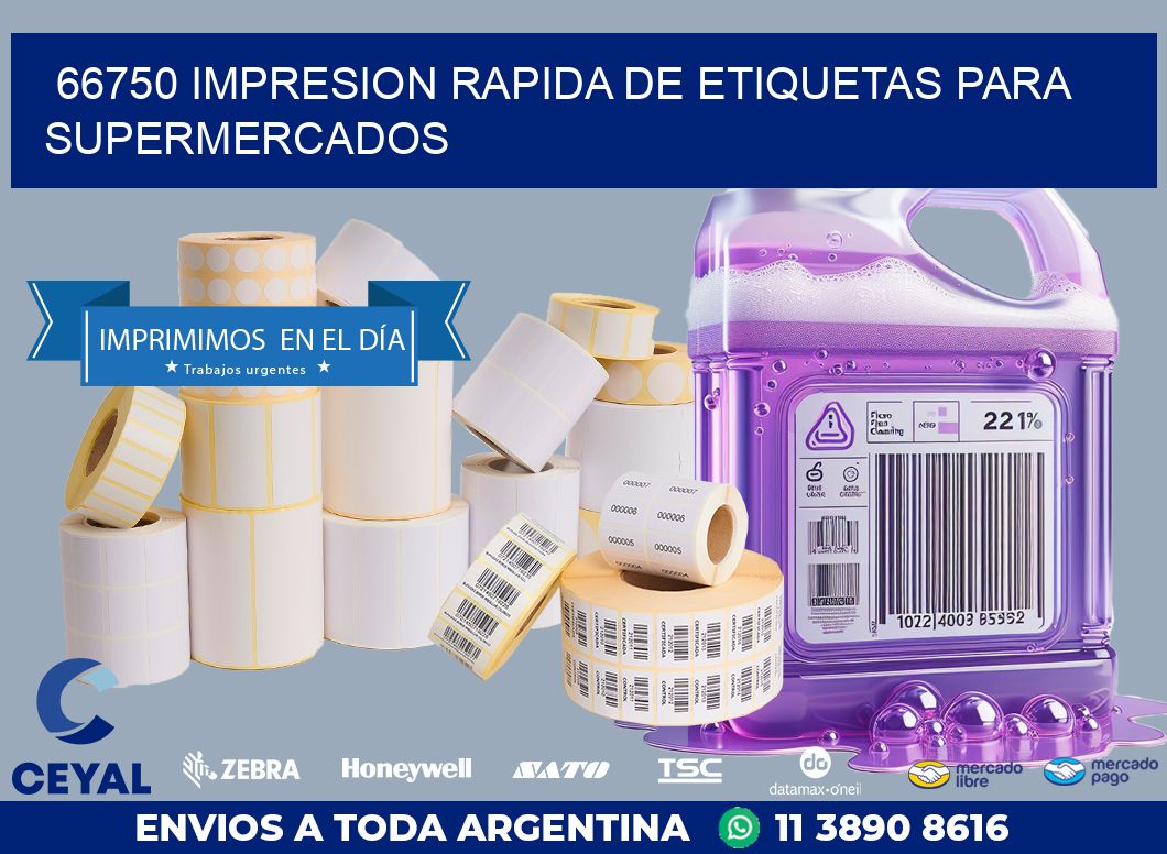66750 IMPRESION RAPIDA DE ETIQUETAS PARA SUPERMERCADOS