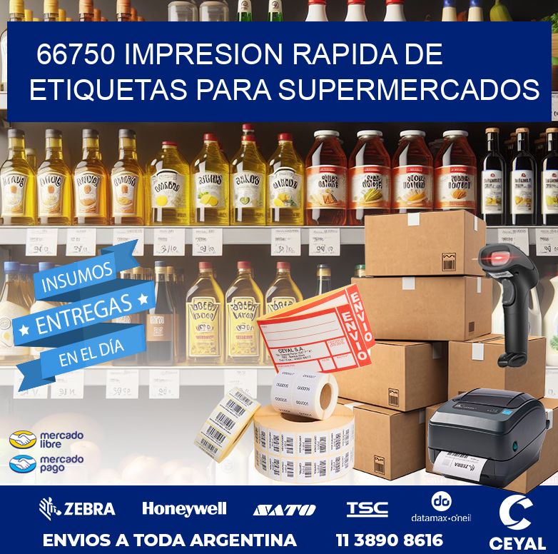 66750 IMPRESION RAPIDA DE ETIQUETAS PARA SUPERMERCADOS
