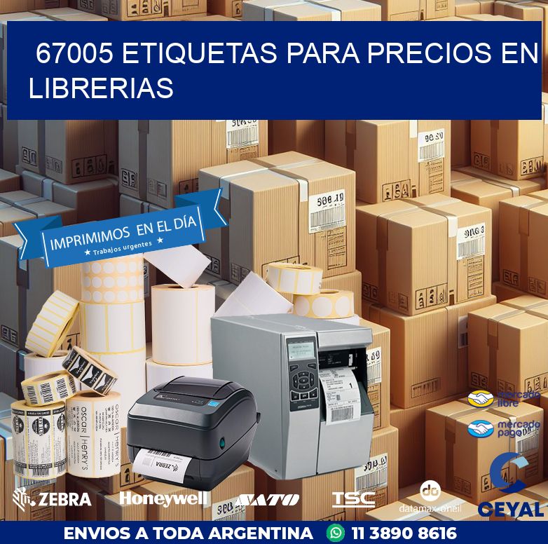 67005 ETIQUETAS PARA PRECIOS EN LIBRERIAS