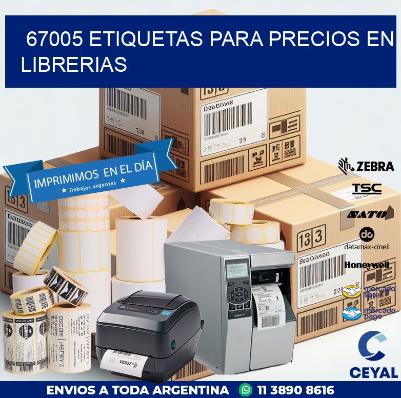 67005 ETIQUETAS PARA PRECIOS EN LIBRERIAS
