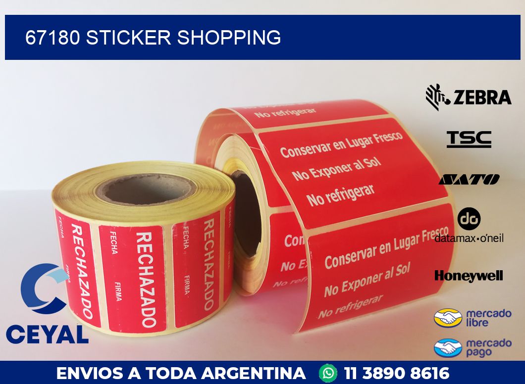 67180 STICKER SHOPPING