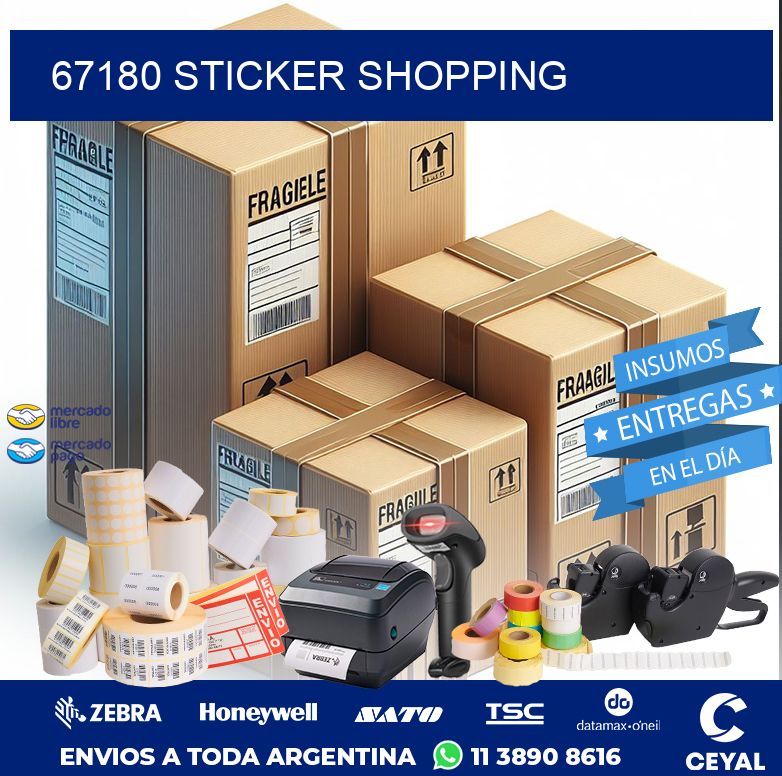 67180 STICKER SHOPPING