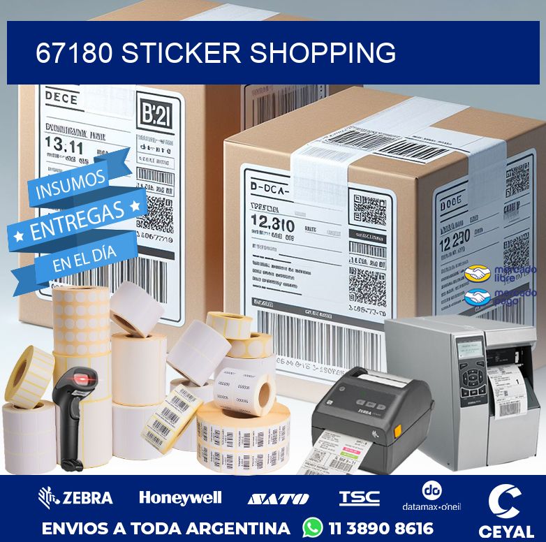 67180 STICKER SHOPPING