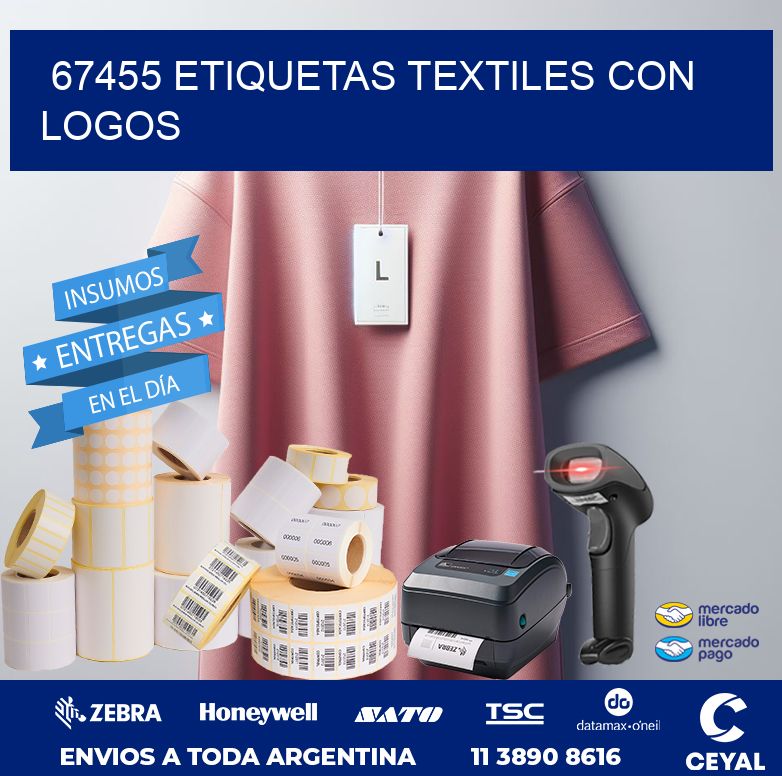 67455 ETIQUETAS TEXTILES CON LOGOS