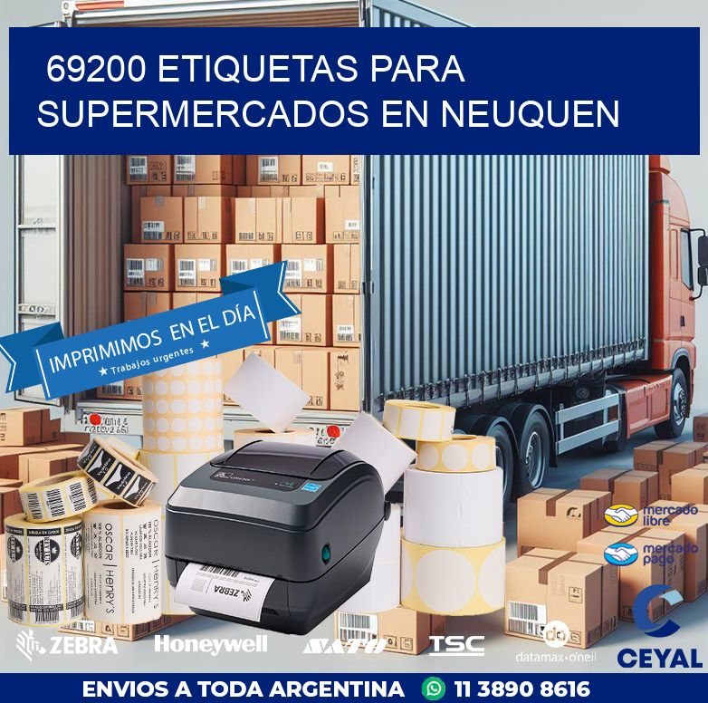 69200 ETIQUETAS PARA SUPERMERCADOS EN NEUQUEN