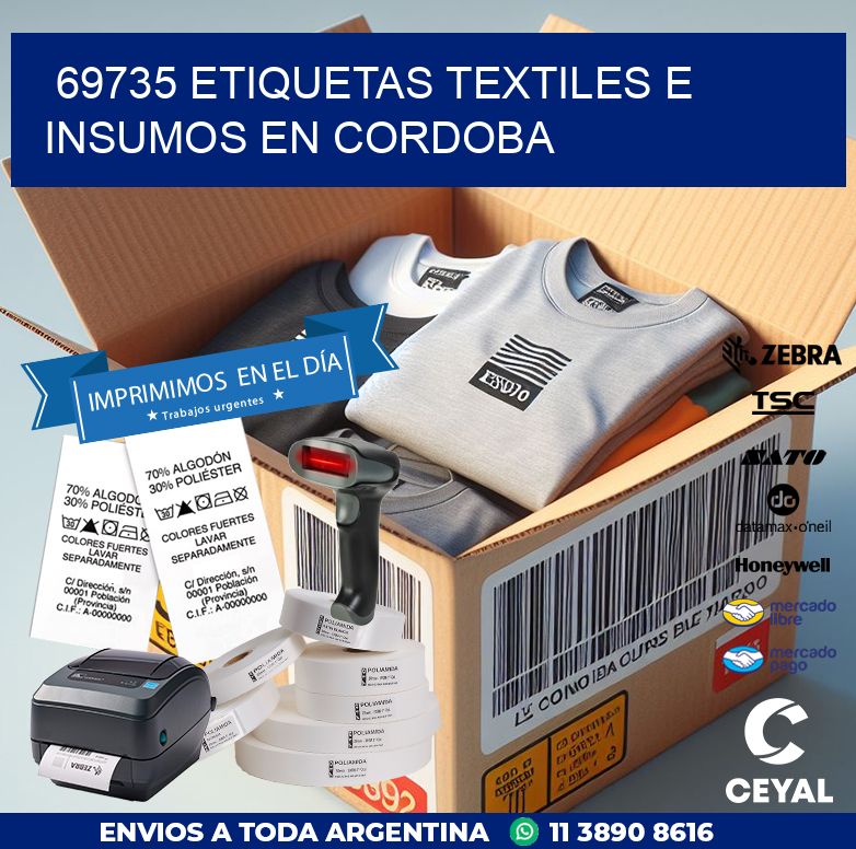 69735 ETIQUETAS TEXTILES E INSUMOS EN CORDOBA