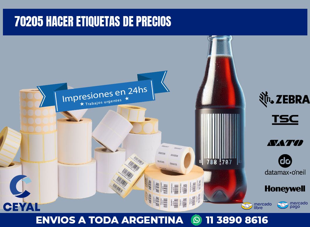 70205 HACER ETIQUETAS DE PRECIOS
