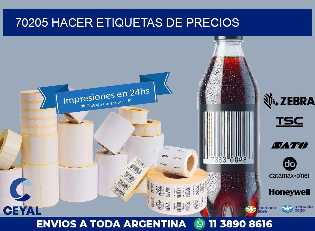 70205 HACER ETIQUETAS DE PRECIOS