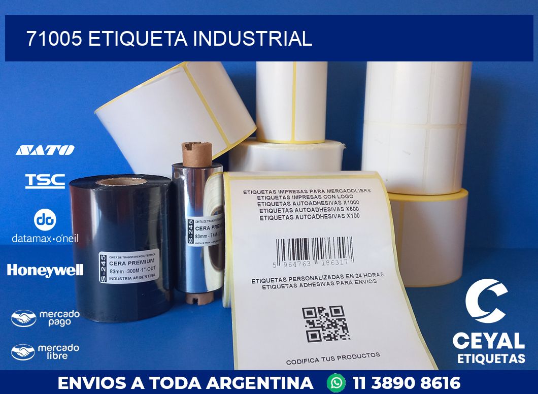 71005 ETIQUETA INDUSTRIAL