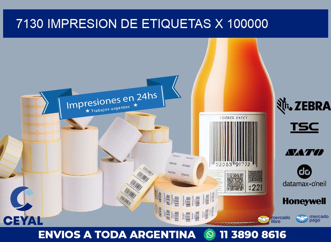 7130 IMPRESION DE ETIQUETAS X 100000