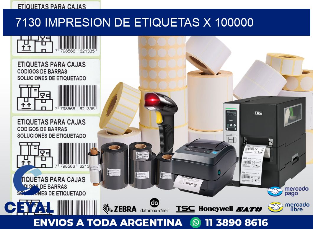 7130 IMPRESION DE ETIQUETAS X 100000