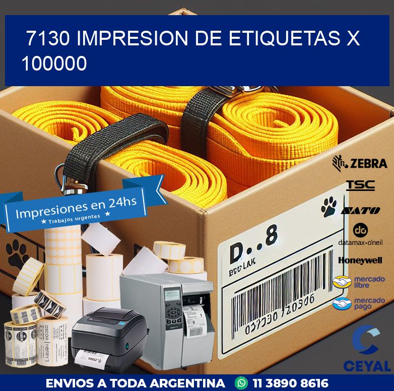 7130 IMPRESION DE ETIQUETAS X 100000
