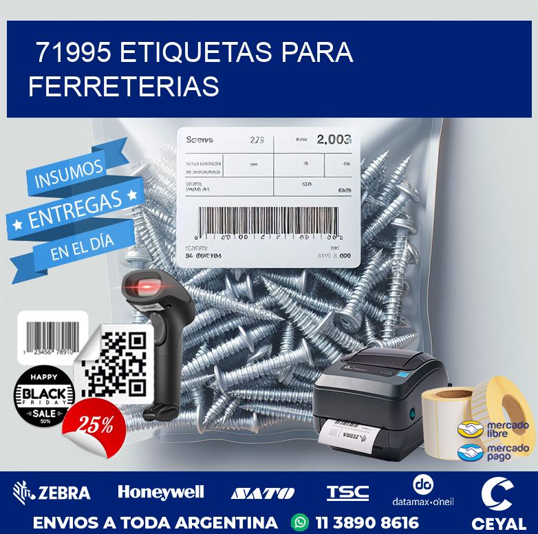 71995 ETIQUETAS PARA FERRETERIAS