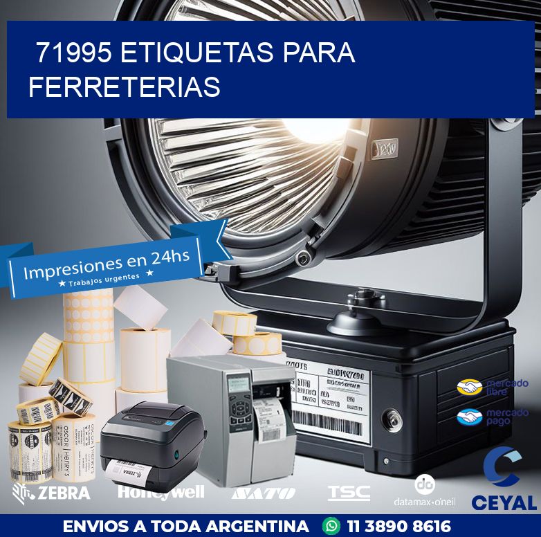71995 ETIQUETAS PARA FERRETERIAS
