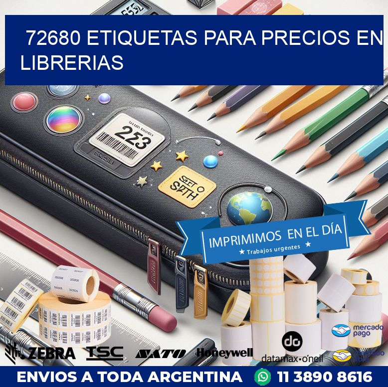 72680 ETIQUETAS PARA PRECIOS EN LIBRERIAS