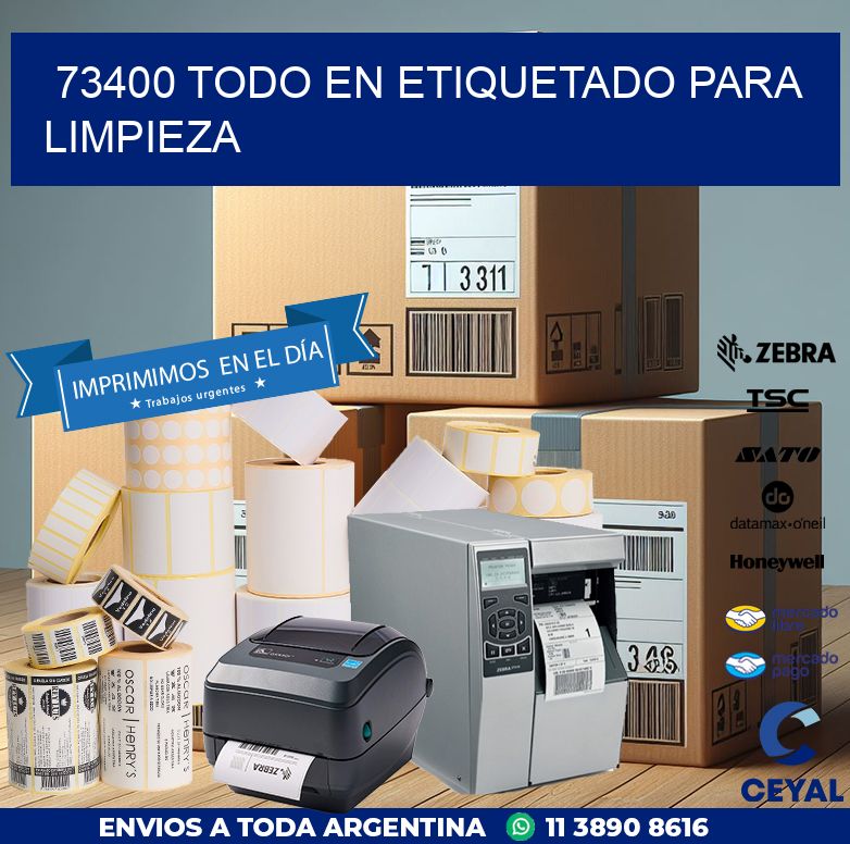 73400 TODO EN ETIQUETADO PARA LIMPIEZA