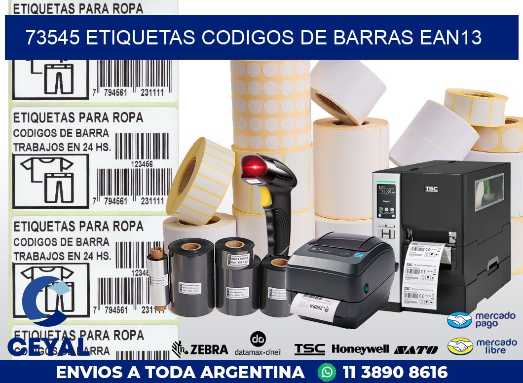 73545 ETIQUETAS CODIGOS DE BARRAS EAN13